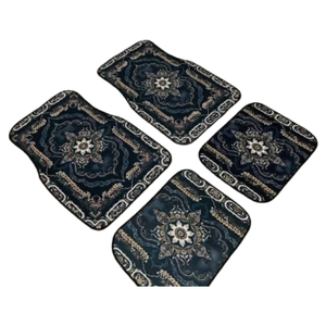 Tapis de sol de voiture en polyester oriental <span class=keywords><strong>persan</strong></span> 4 pièces, résistant aux taches, durable, facile d'entretien, 6 mm d'épaisseur, ensemble complet, tapis de voiture, couverture complète - Product Image 5