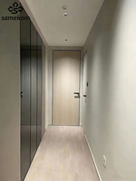 Porte de chambre à double battant élégante en bois de style français Samekom