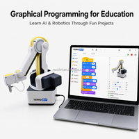 DOBOT Magician Lite Kit de Brazo Robótico Educativo con Visión IA, Pinza Robótica con Ventosa, Robot de Escritorio para Laboratorio STEM y Enseñanza Escolar