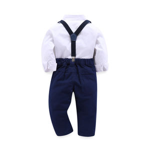 WSG17 Mode Enfants Garçons Vêtements Chemise à manches longues + Pantalon Ensembles décontractés pour bébés garçons - Product Image 3