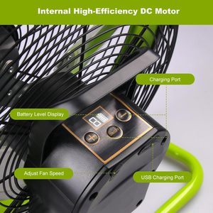 Ventilateur <span class=keywords><strong>solaire</strong></span> rechargeable pour extérieur, ventilateur portable pour <span class=keywords><strong>sol</strong></span> extérieur, batterie 15000 mAh, ventilateur à <span class=keywords><strong>panneau</strong></span> <span class=keywords><strong>solaire</strong></span> - Product Image 3