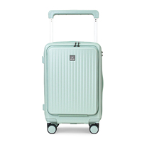 Valise rigide en PC pur à poignée coulissante large, 20, 24, 28 pouces, anti-rayures, vente chaude, directement de l'usine pour les distributeurs