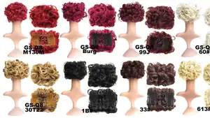 Large Comb Clip In Curly Hair Piece Chignon Updo Hairpiece Extension Hair Bun