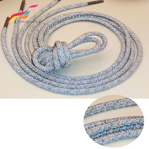 Mettre en évidence la sécurité des chaussures de course colorées Lacets ronds réfléchissants pour baskets - Product Image 2