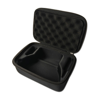Étui rigide pour casque VR en PU EVA avec fermeture éclair noire, pochette de rangement avec insert personnalisé