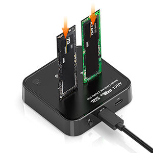 MAIWO <span class=keywords><strong>2</strong></span> alat Gratis USB Mini 3.<span class=keywords><strong>2</strong></span> Gen2x2 NVMe / 12 + 16 PIN AHCI M.<span class=keywords><strong>2</strong></span> SSD stasiun Dok duplikator 20Gbps HDD Docking - Product Image 2