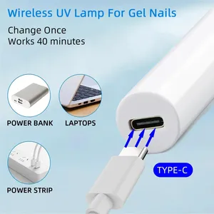 เครื่องอบเล็บ UV LED พกพา เครื่องอบเล็บเจลแบบมือถือ เหมาะสำหรับใช้ในบ้านหรือร้านเสริมสวย - Product Image 3