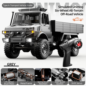 Camion d'escalade télécommandé Mercede Unimog 1/18G 6X6 voiture tout-terrain tout-terrain 2.4 - Product Image 5