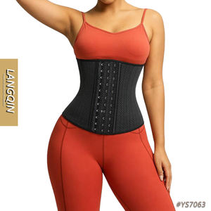 Body gainant amincissant respirant en latex avec 25 baleines en acier pour femme, idéal pour la perte de poids - Product Image 1