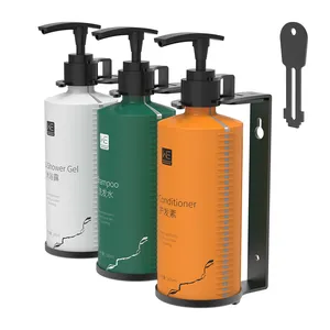 304 in acciaio inox 3 pompa bottiglia portasapone moderna doccia Dispenser di sapone pompa a parete Shampoo bagno staffa a parete
