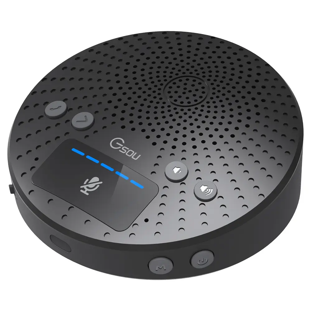 Gsou CF10 Usb Conference speakerphone microphones multipoint speakerphone bluetooth conference for zoom skype meeting