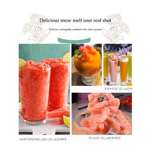 Machine à granita commerciale à 3 réservoirs en acier inoxydable pour la vente de boissons glacées et de crèmes glacées - Product Image 6