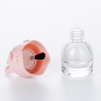 EU-Beauty 6ml bouteille de vernis à ongles vide ronde et carrée contenant d'huile de vernis à ongles professionnel avec brosse