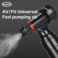 Portable CNC en alliage d'aluminium pompe à vélo clair manomètre Mini CO2 cartouche gonfleur pour vtt vélos de route Presta Schrader