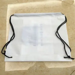 printed waterproof promotional drawstring laundry bag for packing