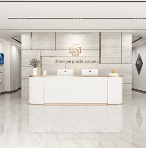 ホテル病院のためのカスタマイズ可能なモダンなシンプルなウッドバーテーブル折りたたみ式美容室受付/レジ係相談カウンター - Product Image 5