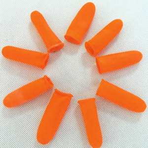Orange Thick Anti-Slip Industrial Latex <strong>Finger</strong> Cot / <strong>Finger</strong> <strong>Stall</strong> - Product Image 2