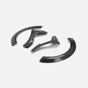 Guardabarros delanteros anchos tipo EPA para Fiat 595 695 Abarth S4 de fibra de carbono, 4 piezas - Product Image 3