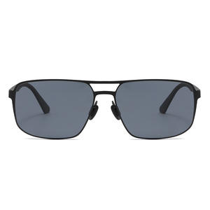 Nouvelles lunettes de soleil polarisées carrées pour hommes, monture en métal, lentilles TAC, protection UV400, pare-soleil pour la conduite en extérieur, couleur noire - Product Image 4