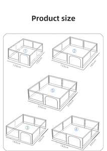 Corralito de Malla Grande para Bebés y Niños, Plegable, Barreras de Seguridad para Niños, Barandillas de <span class=keywords><strong>Cama</strong></span>, Materiales de Acero Inoxidable y TPR, Longitud Personalizada - Product Image 6