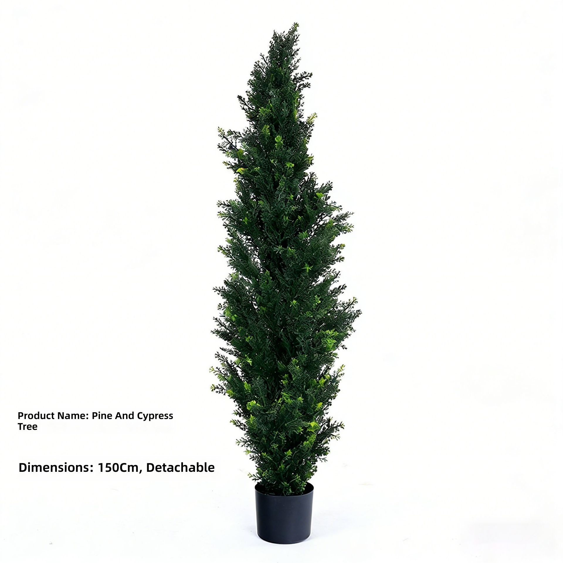 Green 150cm detachable pine cypress
