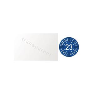 Badge de test de câble d'un an largeur 25 x longueur 60 mm année 2023 avec film mois - Product Image 1