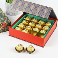 Quadratische Matte Schwarze Dekorative Kreative Präsentations-Partygeschenk-Verpackung Goldfolie Edle Magnetische Schokoladenbox