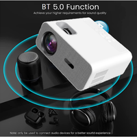 Projecteur natif 1080P Full HD BT 5G WIFI Mini projecteurs de cinéma portables pour extérieur et intérieur compatibles avec PC TV USB Xbox