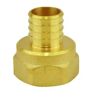 Quick Connect Lead Free Pex Plumb Tube Pex Pipe Adapter Equal Straight Threaded Brass Fitting Union Connect compression