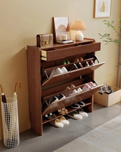 Zapatero moderno de gran capacidad con mecanismo basculante - ahorra espacio para la entrada del apartamento o la sala de estar. - Product Image 4
