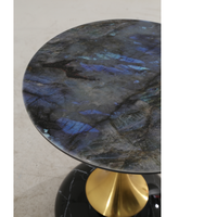 Table basse ronde noire moderne personnalisée pour la maison, l'appartement, le bureau, le salon, la chambre, la cuisine
