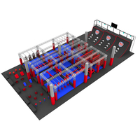 Parc de balles d'obstacles Ninja Warrior intérieur personnalisé en gros pour adultes et enfants Game Center