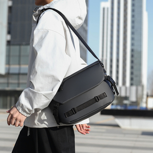 Sac bandoulière imperméable en tissu Oxford pour homme, grande capacité, sacoche minimaliste pour affaires, sac messager tendance pour les trajets quotidiens - Product Image 2