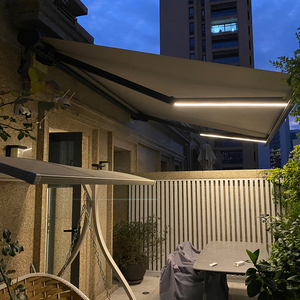 Ngoài trời Wall Mount cơ giới mái hiên có thể thu vào điện boong mái hiên cơ giới của nhãn hiệu cửa sổ mái hiên gấp cánh tay mái hiên - Product Image 2