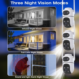 Regis 6MP <strong>WiFi</strong> <strong>IP</strong> <strong>Camera</strong> Outdoor Security CCTV Dual Lens Auto Tracking Night Vision Two-Way Audio Cloud Icsee Csecurcam Features - Product Image 6