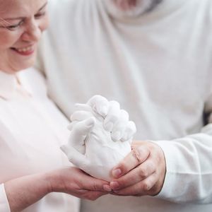 Bé Đúc Kit 3D Thạch Cao Trẻ Sơ Sinh Dấu Vân Tay Và Dấu Chân Vật Kỷ Niệm Bé 3d Đúc Kit Khung - Product Image 3