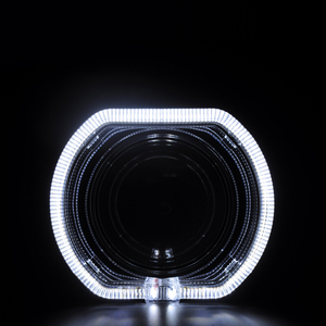 <span class=keywords><strong>RR</strong></span> ฝาครอบไฟหน้าซีนอนคู่3.0นิ้ว,ฝาครอบไฟหน้าพร้อมวงแหวนฮาโล Led ปลอกหุ้มรอบดวงตาแองเจิล - Product Image 2