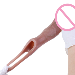 FAAK Manchon de pénis masculin en silicone, extenseur réaliste réutilisable, pour retarder l'éjaculation, jouet sexuel pour hommes, prix usine - Product Image 4