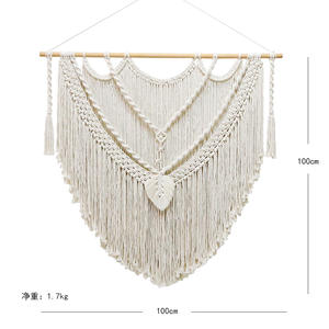 <span class=keywords><strong>Tapiz</strong></span> Decorativo de Pared de Macramé Hecho a Mano, Estilo Boho, 100% Algodón, para Decoración del Hogar, para Sala de Estar, DaiRui - Product Image 6