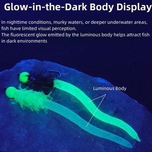 WY1087 Ultra-Flexible Squirmy <strong>Wormy</strong> Fly Fishing Bait with Lifelike Action - Product Image 4