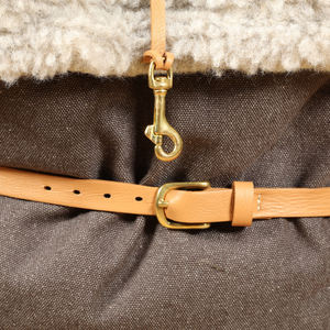 Lüks köpek taşıyıcı çanta cabrio çanta güvenli taşıma için takviyeli tabanı ile şık küçük köpek taşıyıcı - Product Image 5