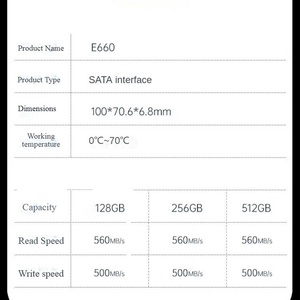 ไดรฟ์โซลิดสเตทแบบ SATA3.0 รุ่น Original E660 ขนาด 2.5 นิ้ว ความจุ 128GB 256GB 512GB 1TB ความเร็วสูง 560MB/s สำหรับเดสก์ท็อป/แล็ปท็อป - Product Image 6