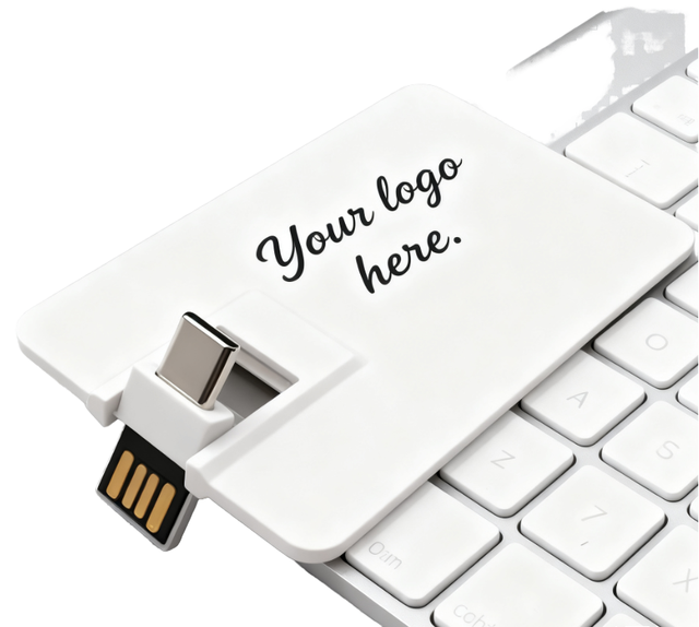Type-C USB 2.0 2GB Plastic New Credit Card USB Flash Drive for Business Promotional Gifts
