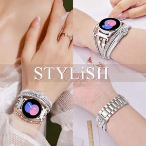 <span class=keywords><strong>Bracelet</strong></span> de luxe respirant pour femmes, <span class=keywords><strong>bracelet</strong></span> souple pour montre Samsung Galaxy <span class=keywords><strong>Watch</strong></span> 7 <span class=keywords><strong>Ultra</strong></span> 47 mm, modèles compatibles 4/5/ - Product Image 2