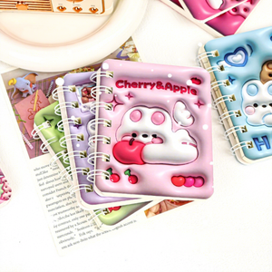 Gran oferta, diario de cubierta 3D, suministros escolares, cuaderno de dibujos animados tridimensional en espiral personalizado, lindo cuaderno de bobina de expansión - Product Image 1