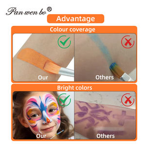Conjunto de paleta de <span class=keywords><strong>pintura</strong></span> facial para <span class=keywords><strong>Halloween</strong></span>, 12 colores, maquillaje de <span class=keywords><strong>cara</strong></span> y cuerpo arcoíris, nuevo - Product Image 4