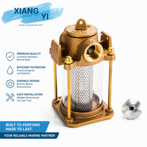 Nuevo Filtro de Agua de Mar de Bronce HF, Tamaño 1-1/4'', Accesorios para Yates y Embarcaciones, Hecho en Taiwán - Product Image 4