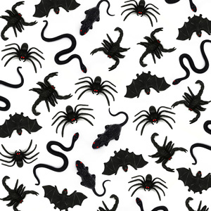 Juguetes de Plástico de Simulación de Escorpión, Murciélago, Rata y Araña Negros de Jincan para Halloween, Novedad, Venta al por Mayor para Niñas - Product Image 4