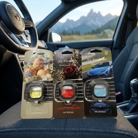 Diffuseur d'aromathérapie en plastique à évaporation naturelle, parfum de voiture longue durée bois de santal et rose, logo personnalisé OEM