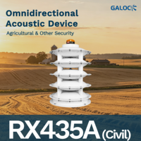 Dispositif acoustique d'alarme anti-animaux pour l'agriculture, étanche IP66 de qualité marine, boîtier scellé pour extérieur, large portée